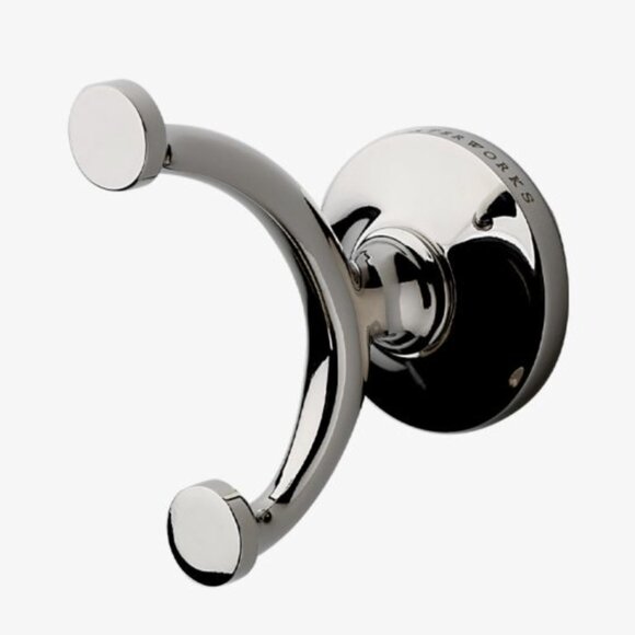 2 Waterworks Easton Double Robe Hook - Picture 1 of 5